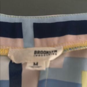 Brooklyn Industries Navy and Pastel Striped Top never worn